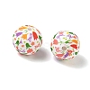 Floral Silicon Beads SL-CBAC986-03C-2