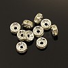 Brass Grade B Crystal Rhinestone Spacer Beads RSB037-B01-1