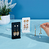 12 Sets 3 Colors 10-Hole Acrylic Vertical Earring Display Stands EDIS-PH0001-76-3