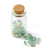 Transparent Glass Wishing Bottle Decoration AJEW-JD00011-04-4