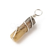 Natural Jade Pendants PALLOY-JF01575-06-4