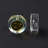 Transparent Spray Painted Glass Beads GLAA-I050-15B-4