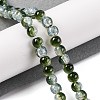 Transparent Crackle Baking Paint Glass Beads Strands DGLA-T003-01B-M-4