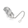 Tarnish Resistant Peanut Shape Tea Infuser AJEW-P091-07P-2