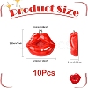 10Pcs 2 Colors Opaque Resin Pendants RESI-YW0003-46-3