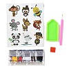 DIY Animal Theme Diamond Painting Stickers Kits For Kids X-DIY-O016-15-1
