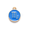 Alloy Enamel Pendants X-ENAM-S124-01A-02L-2