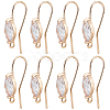 20Pcs Brass Earring Hooks KK-BBC0010-88-1