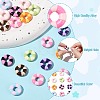 18Pcs 9 Colors Baking Paint Alloy Beads FIND-CJ0003-38-3