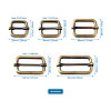 Iron Adjuster Slides Buckles IFIN-TA0001-41AB-17