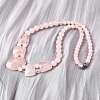 Natural Rose Quartz Faceted Bib Graduated Beaded Necklaces for Women NJEW-B128-01M-3