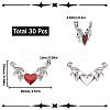 30Pcs Halloween Alloy Enamel Connector Charms FIND-SC0007-24-2