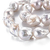 Natural Baroque Pearl Keshi Pearl Beads Strands PEAR-S019-05B-4