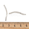 Brass Twist Tube Beads KK-B120-02D-P-3