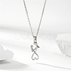 Mom Daughter Family Heart Alloy Pendant Necklaces FS-WG2DA38-02-1