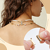 925 Sterling Silver Crystal Rhinestone Box Clasps STER-BC0004-41G-5