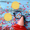 Plastic Self Adhesive Gold Foil Embossed Stickers DIY-WH0211-297-6