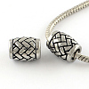 Drum Enamel Style Smooth Surface 304 Stainless Steel Bead STAS-R081-25B-1