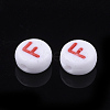 Initial Acrylic Beads X-OACR-E001-20F-2