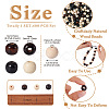 Craftdady Natural Wood Beads WOOD-CD0001-02-4