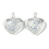 Lampwork Pendants FOIL-K003-02C-1
