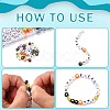 DIY Star & Flower & Letter Acrylic & Plastic Stretch Bracelet Beaded Necklace Making Kit DIY-YW0008-43-5