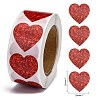 Heart Shaped Stickers Roll X-DIY-K027-A05-3