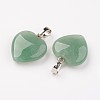 Natural Green Aventurine Pendants X-G-G956-B02-FF-2
