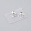 Spiral Hair Pin Coil Alloy Hair Accessories OHAR-WH0019-09-1