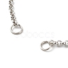 Tarnish Resistant 304 Stainless Steel Chain Bracelet Makings AJEW-JB00994-3