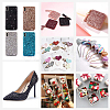 Sparkle PU Leather Fabric AJEW-GF0001-53E-6