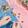 DIY Butterfly Wine Glass Charms Making Kit DIY-UN0004-69-3