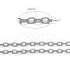 Tarnish Resistant 304 Stainless Steel Cable Chains CHS-K001-96-3.5mm-2