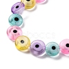 Handmade Evil Eye Lampwork Beads Strands LAMP-G164-10B-3