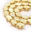Grade AA Electroplated Non-magnetic Synthetic Hematite Beads Strands G-G780-01G-1