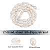 2 Strands Grade A Natural Cultured Freshwater Pearl Strands PEAR-LT0001-13-2