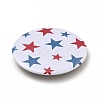 Independence Day Flat Round Tinplate Badge Pins JEWB-G021-01E-3