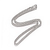 Non-Tarnish Men's Cuban Link Chain Necklaces NJEW-L172-1-2