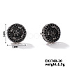 Chic Brass Cubic Zirconia Stud Earrings ZD1304-12-1