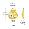 20Pcs Halloween Pumpkin Jack-O'-Lantern Alloy Pendants TIBEP-YW0001-43G-3