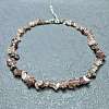 Natural Strawberry Quartz Chip Beaded Necklaces for Women IW6789-9-1