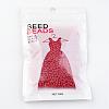 8/0 3mm Baking Paint Glass Seed Beads Loose Spacer Beads X-SEED-S002-K20-3