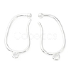 Brass Earring Hooks KK-R149-23S-1