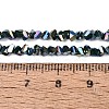 Electroplate Opaque Glass Beads Strands LS-EGLA-Q139-01A-C17-4