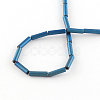 Tube Electroplate Non-magnetic Synthetic Hematite Bead Strands G-S203-26B-2
