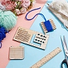 Square Wooden Knitting Needle Gauge Tools PW-WG42712-01-3