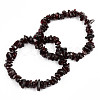 Unisex Chip Natural Quartz Crystal Beaded Stretch Bracelets BJEW-S143-32-1-1