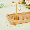 SUPERFINDINGS 32Pcs 8 Style Brass Clip-on Earring Converters Findings KK-FH0006-16-5