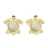 Brass Micro Pave Cubic Zirconia Beads KK-H527-39G-1