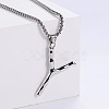 Minimalist chic collarbone necklace with 26 English letters design LW4134-51-1
